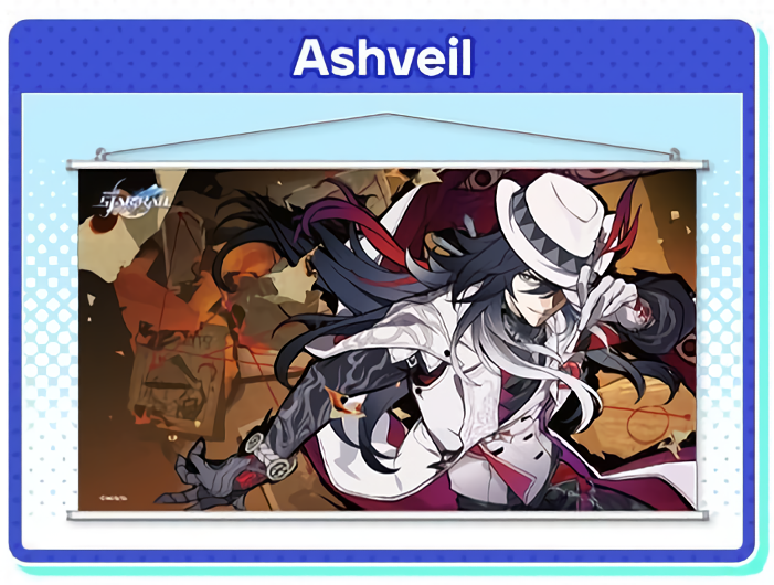 (PICKUP jusqu'au 28/04/26) Wallscroll / Tapisserie [Honkai: Star Rail] - Ashveil - 3rd Anniversary Celebration