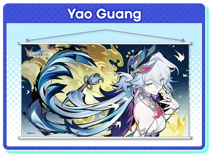 (PICKUP jusqu'au 28/04/26) Wallscroll / Tapisserie [Honkai: Star Rail] - Yao Guang - 3rd Anniversary Celebration