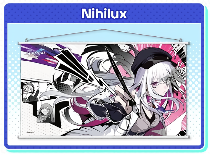 (PICKUP jusqu'au 28/04/26) Wallscroll / Tapisserie [Honkai: Star Rail] - Nihilux - 3rd Anniversary Celebration