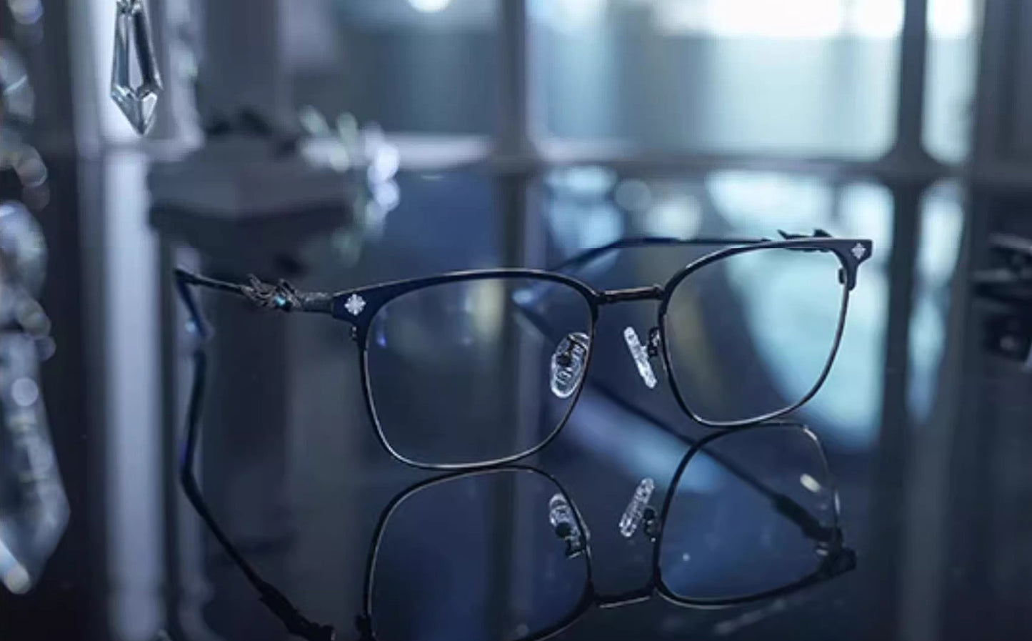 Paire de Lunettes [Genshin Impact] - Il Dottore "The Doctor" Fatui Harbinger Impressions - Frost and Flames Series