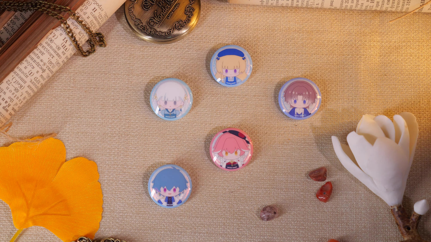 Badge Set [Wuthering Waves] - Chibi - Dream Shadow series