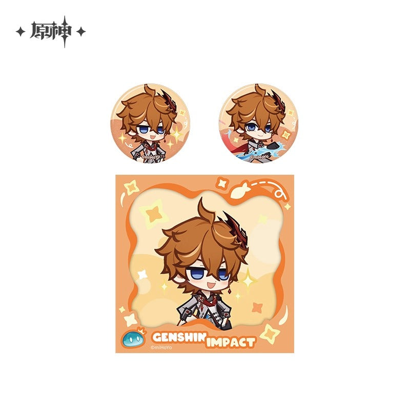 Badge Set + Carte Lenticulaire [Genshin Impact] - Tartaglia - Infinity Push - Limited