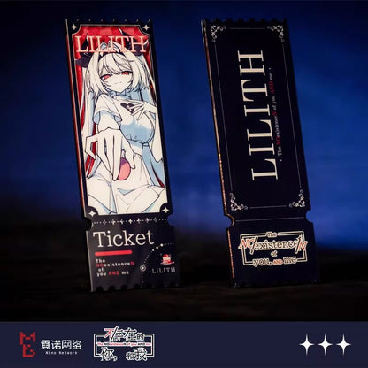 Acrylic Glitter Ticket [the NOexistenceN of you AND me] - Lilith - Sweetheart Nurse