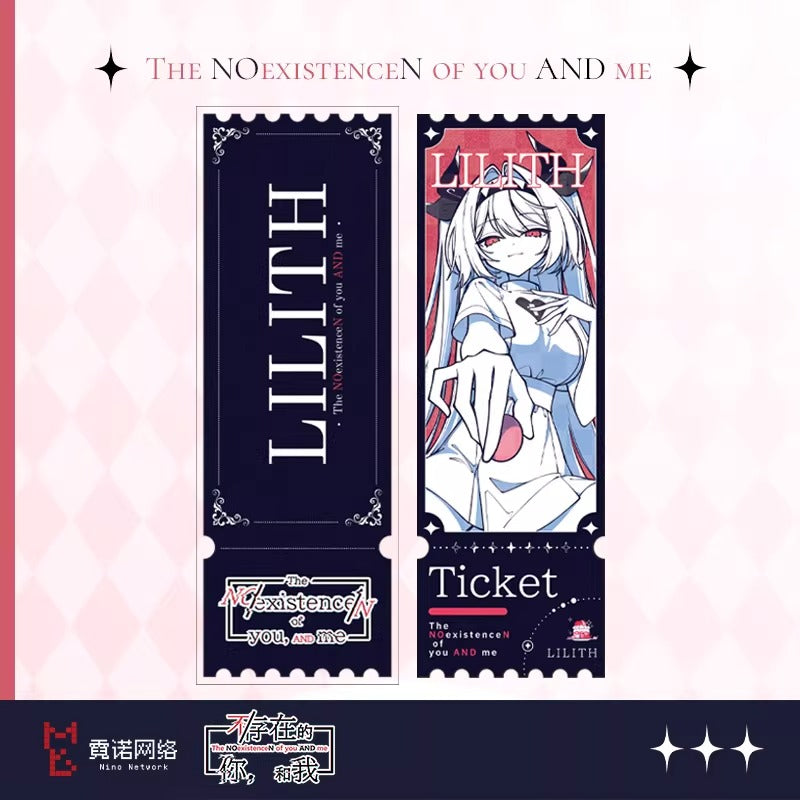 Acrylic Glitter Ticket [the NOexistenceN of you AND me] - Lilith - Sweetheart Nurse