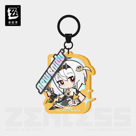 Acrylic Strap [ZZZ Zenless Zone Zero]  - Silver Soldier Anby - Chibi Series