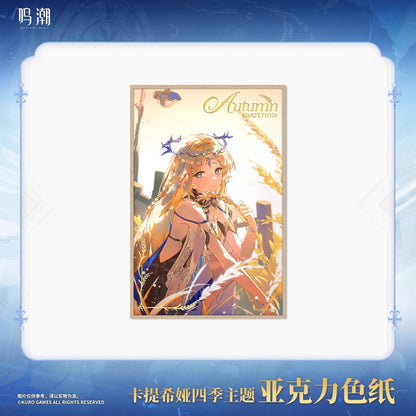 Acrylic Shikishi [Wuthering Waves] - Cartethyia - The four Seasons