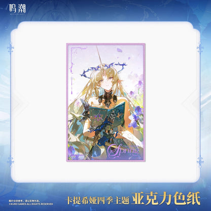 Acrylic Shikishi [Wuthering Waves] - Cartethyia - The four Seasons