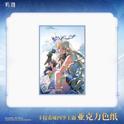 Acrylic Shikishi [Wuthering Waves] - Cartethyia - The four Seasons