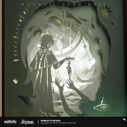 Lampe en papier sculpte sous cadre [Honkai: Star Rail] - Anaxa Tought Experiment