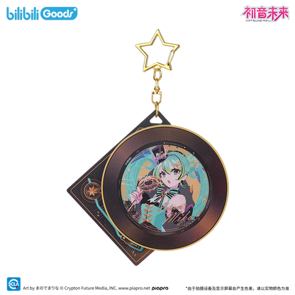 Keychain [Vocaloid] - Spinning Record Pendant - Hatsune Miku - The Entwined Destiny
