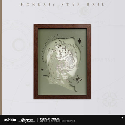 Lampe en papier sculpte sous cadre [Honkai: Star Rail] - Anaxa Tought Experiment