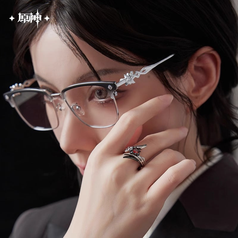 Paire de Lunettes [Genshin Impact] - Arlecchino "The Knave" Fatui Harbinger Impressions - Frost and Flames Series