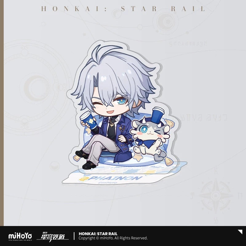 Acrylic Stand [Honkai: Star Rail] - Chibi - Train Travel series - Luckin Cafe Collab General Sale