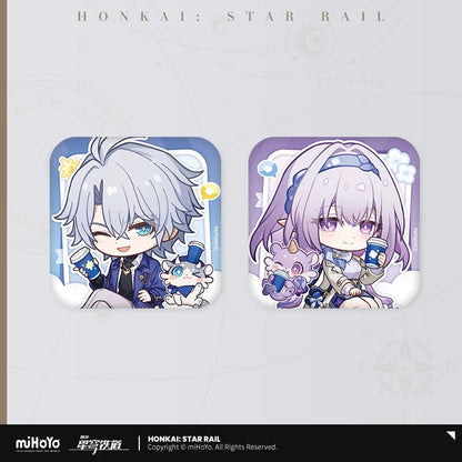 Badge [Honkai: Star Rail] - Chibi - Train Travel series - Luckin Cafe Collab General Sale
