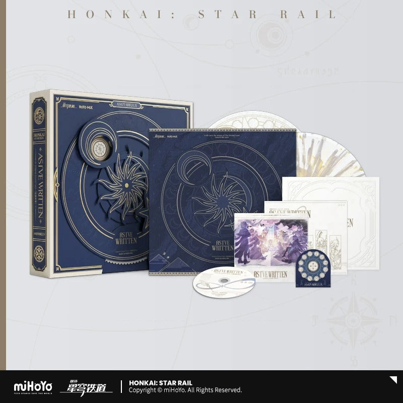 (2eme vague, fin de commande le 25/06/26) CD VINYLE OST Coffret Gift Box au Gel Colore Luminescent [Honkai: Star Rail] - As I've Written - Physical Collector Limited Edition