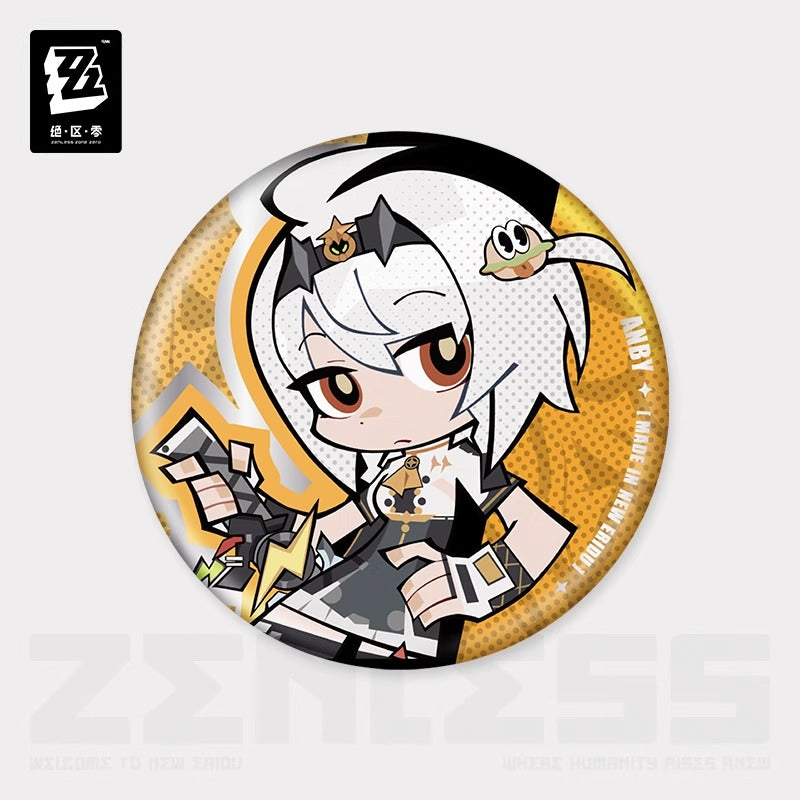 Badge [ZZZ Zenless Zone Zero]  - Silver Soldier Anby -  Chibi Series