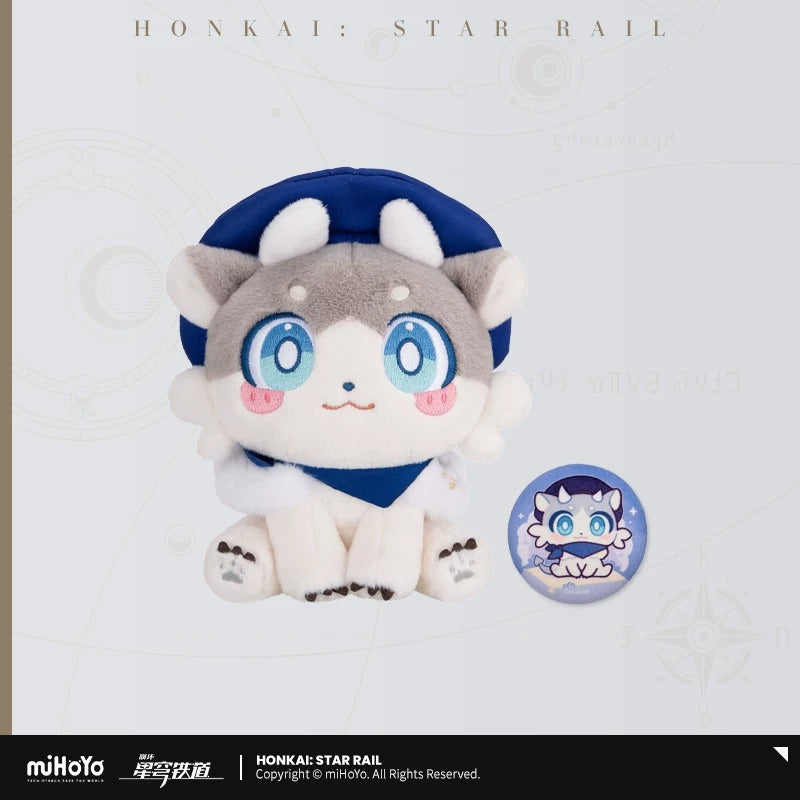 Peluche et Badge Set [Honkai: Star Rail] - Awoo Awoo series - Luckin Cafe Collab General Sale