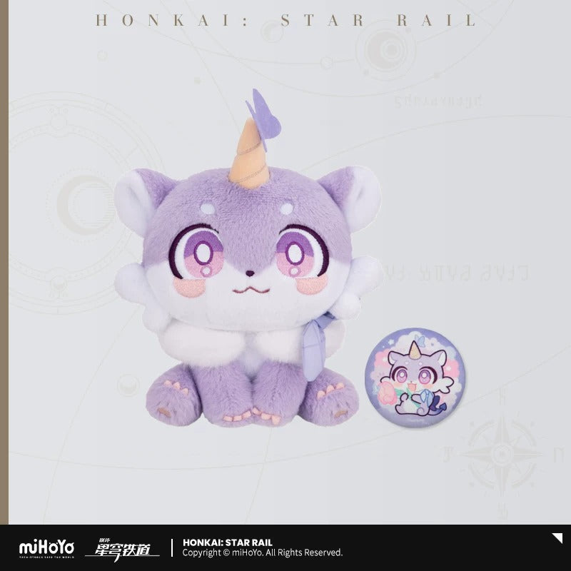 Peluche et Badge Set [Honkai: Star Rail] - Awoo Awoo series - Luckin Cafe Collab General Sale
