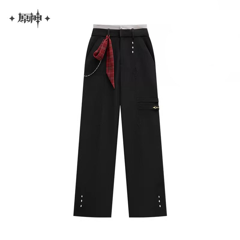 (Vente limitee jusqu'au 12 Mars 2026) Pantalon [Genshin Impact] - Noir - Tartaglia Impression