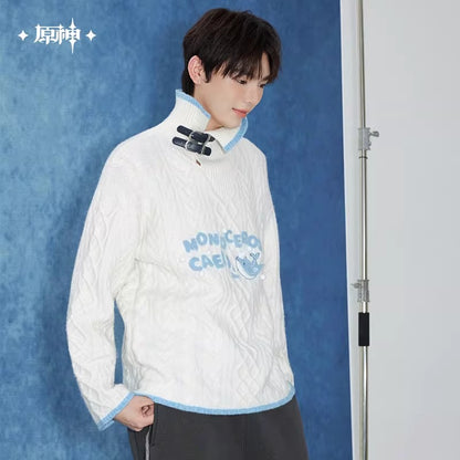 (Vente limitee jusqu'au 12 Mars 2026) Sweater Brodée [Genshin Impact] - Tartaglia Impression