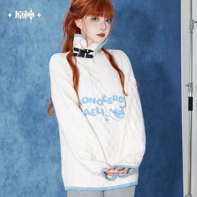 (Vente limitee jusqu'au 12 Mars 2026) Sweater Brodée [Genshin Impact] - Tartaglia Impression