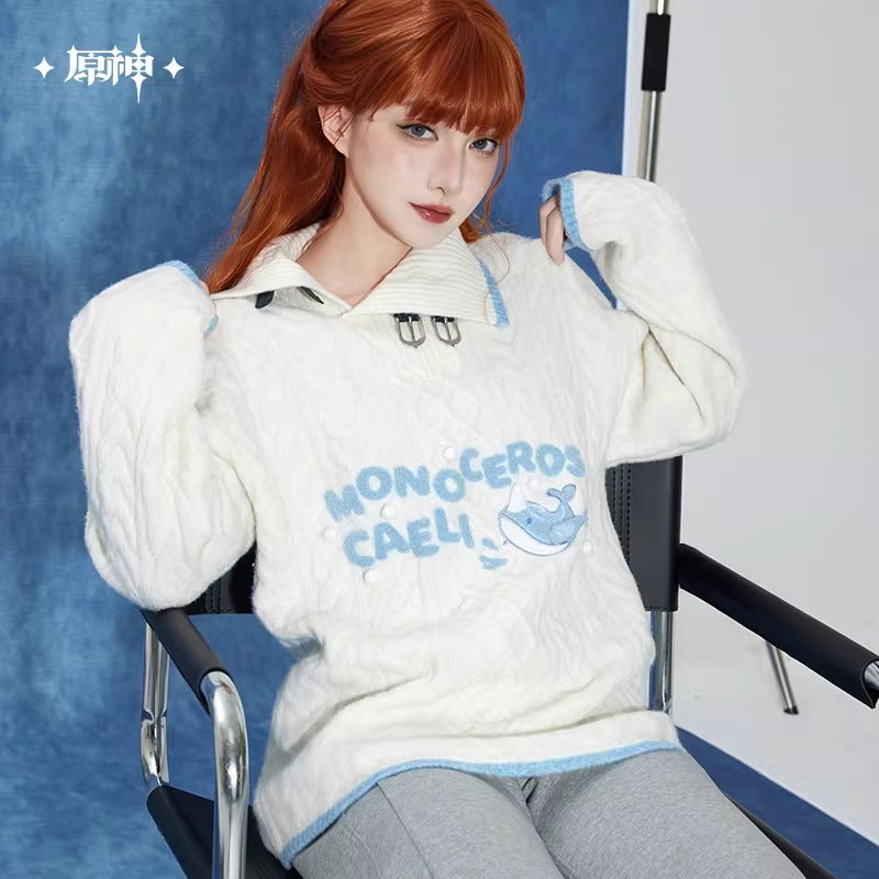 (Vente limitee jusqu'au 12 Mars 2026) Sweater Brodée [Genshin Impact] - Tartaglia Impression