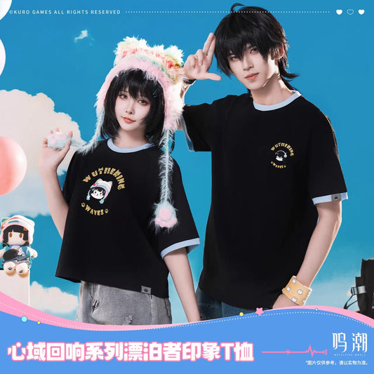 Tshirt [Wuthering Waves] - Noir - Somnoire Echoes