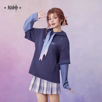 Faux Two-Pieces Hooded Sweatshirt [Genshin Impact] - Citlali Impressions