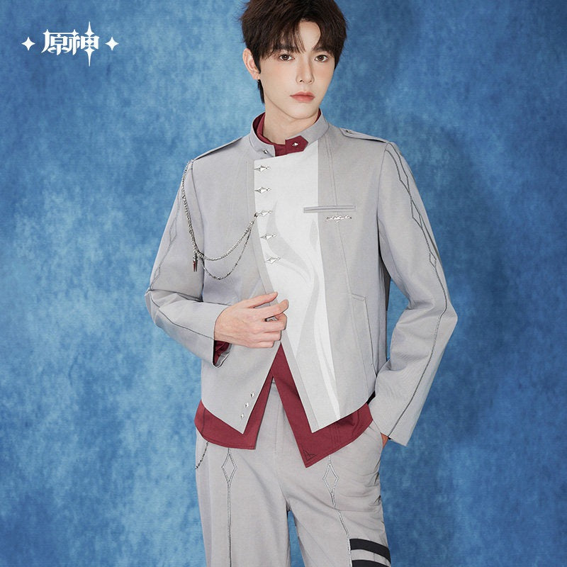 (Vente limitee jusqu'au 12 Mars 2026) Veste [Genshin Impact] - Gris - Tartaglia Impression