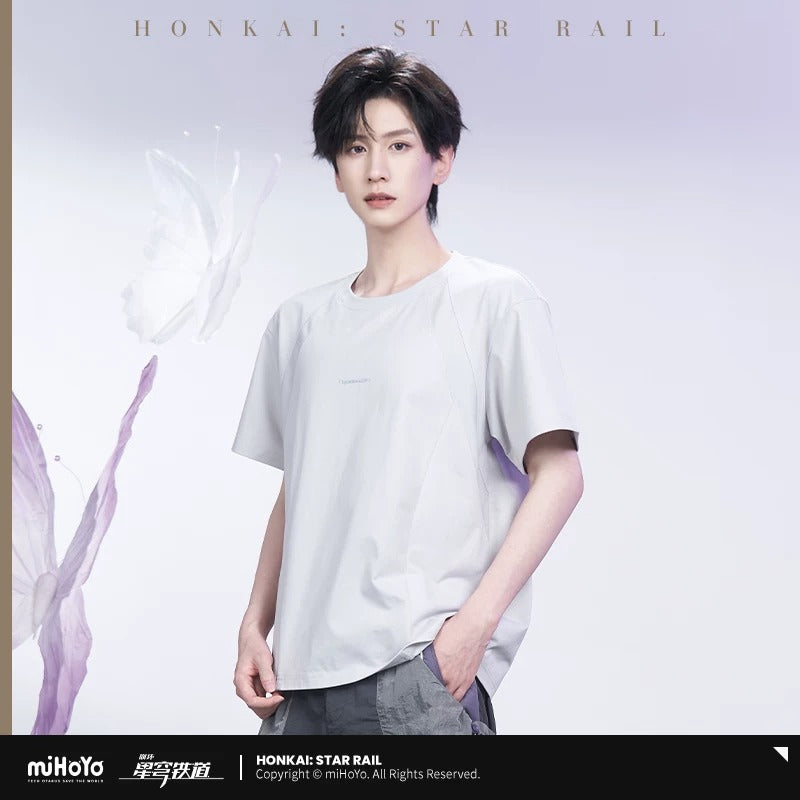 T-Shirt [Honkai Star Rail] - Type A Gris - Castorice Impressions