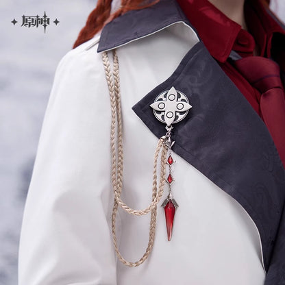 Manteau Avec Broche [Genshin Impact] - Fatui Harbinger Impressions - Frost and Flames Series