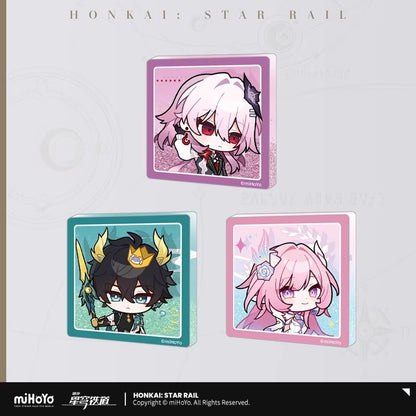 Glitter Fridge Magnet [Honkai: Star Rail] - Série Emoticônes / Sticker vol.6