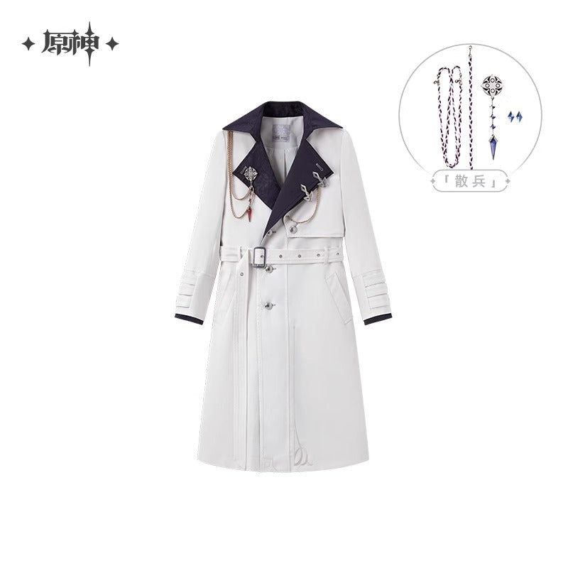 Manteau Avec Broche [Genshin Impact] - Fatui Harbinger Impressions - Frost and Flames Series