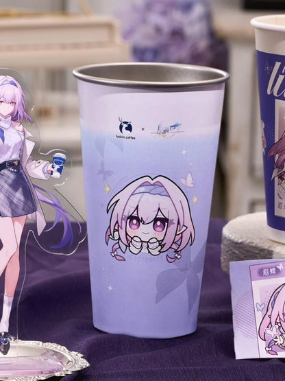 Gobelet Metal Thermo Changeant [Honkai: Star Rail] - Castorice - Luckin Cafe Collab