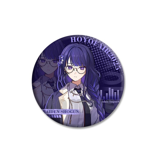 Badge [Genshin Impact] - Raiden Ei / Shogun - Hoyofair 2025 Dimensional Detective Chronicles