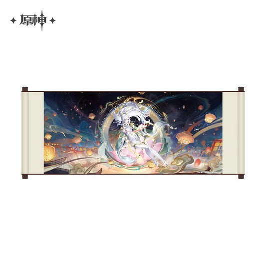 Scroll Paiting [Genshin Impact] - Zibai - A Traveler on a Winter's Night