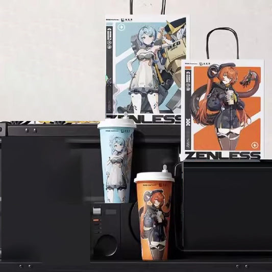 [ZZZ Zenless Zone Zero] - Set de 2 Gobelet (Orphie et Seed) + 1 Sac Double Face - Chapanda Tea Collab