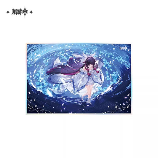 Acrylique Shikishi [Genshin Impact] - Columbina - A Traveler on a Winter's Night