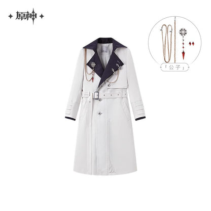 Manteau Avec Broche [Genshin Impact] - Fatui Harbinger Impressions - Frost and Flames Series