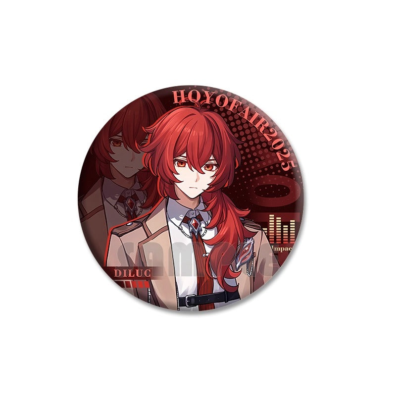 Badge [Genshin Impact] - Diluc - Hoyofair 2025 Dimensional Detective Chronicles