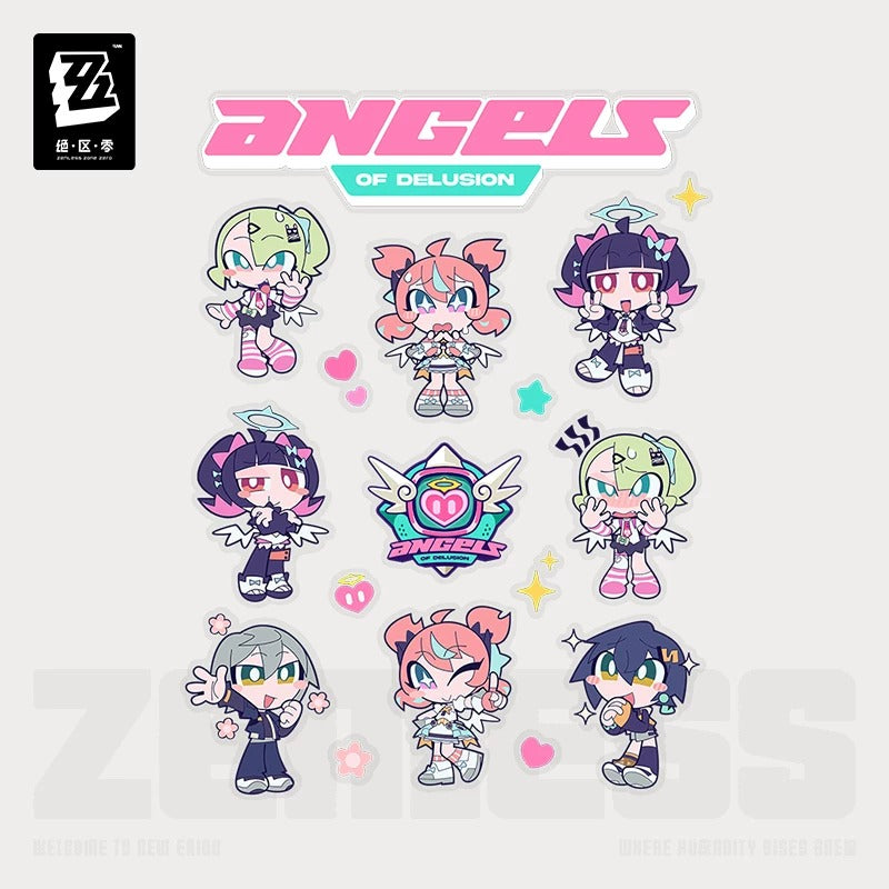 Sticker Set [ZZZ Zenless Zone Zero] - AOD Angels of Delusion - PINK Sweet Attack series