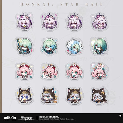 Set de Stickers [Honkai: Star Rail] - 3.2 et 3.4 - Série Emoticônes / Sticker - Pom Pom Exhibition Hall series vol.4