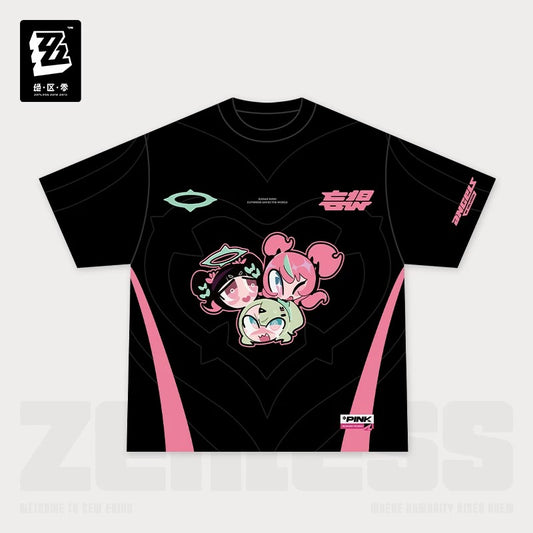 T-shirt [ZZZ Zenless Zone Zero] - AOD Angels of Delusion - PINK Sweet Attack series