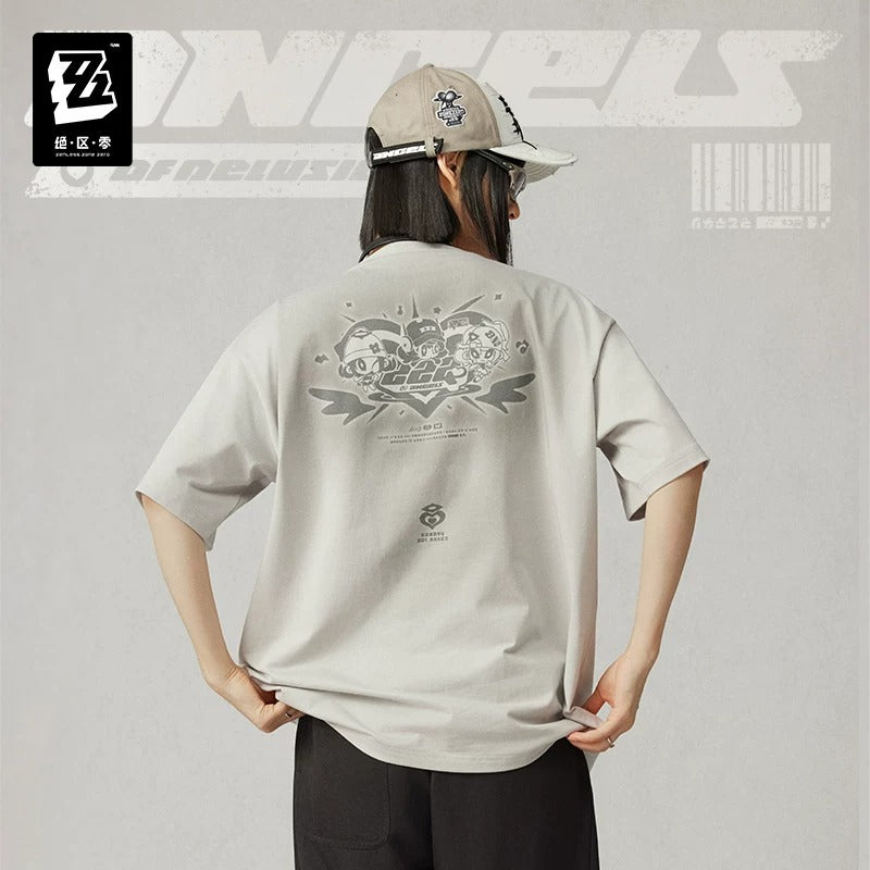 T-Shirt [ZZZ Zenless Zone Zero] - Gris - Angels of Delusion - ZZZ STUDIO