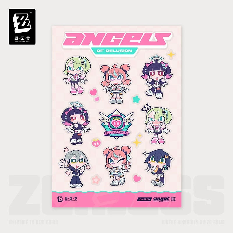 Sticker Set [ZZZ Zenless Zone Zero] - AOD Angels of Delusion - PINK Sweet Attack series