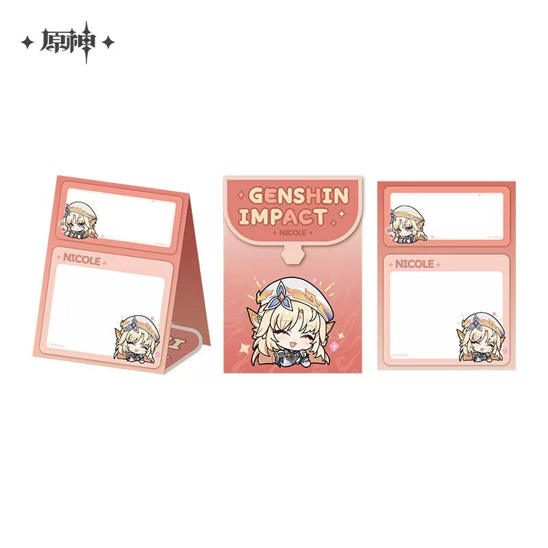 Stand Up Notepad [Genshin Impact] - Nicole - Emoji / Emoticones Series