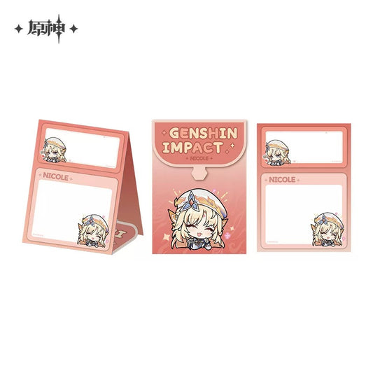 Stand Up Notepad [Genshin Impact] - Nicole - Emoji / Emoticones Series