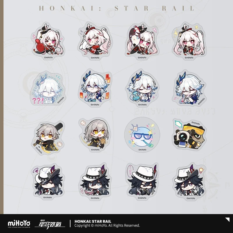 Set de Stickers [Honkai: Star Rail] - 4.0 et 4.2 - Série Emoticônes / Sticker - Pom Pom Exhibition Hall series vol.6