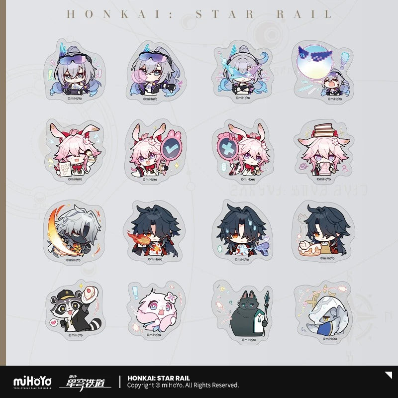 Set de Stickers [Honkai: Star Rail] - 4.0 et 4.2 - Série Emoticônes / Sticker - Pom Pom Exhibition Hall series vol.6