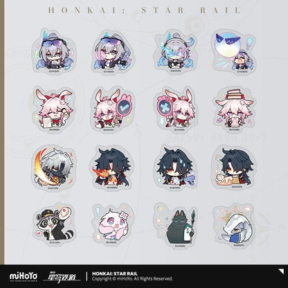 Set de Stickers [Honkai: Star Rail] - 4.0 et 4.2 - Série Emoticônes / Sticker - Pom Pom Exhibition Hall series vol.6